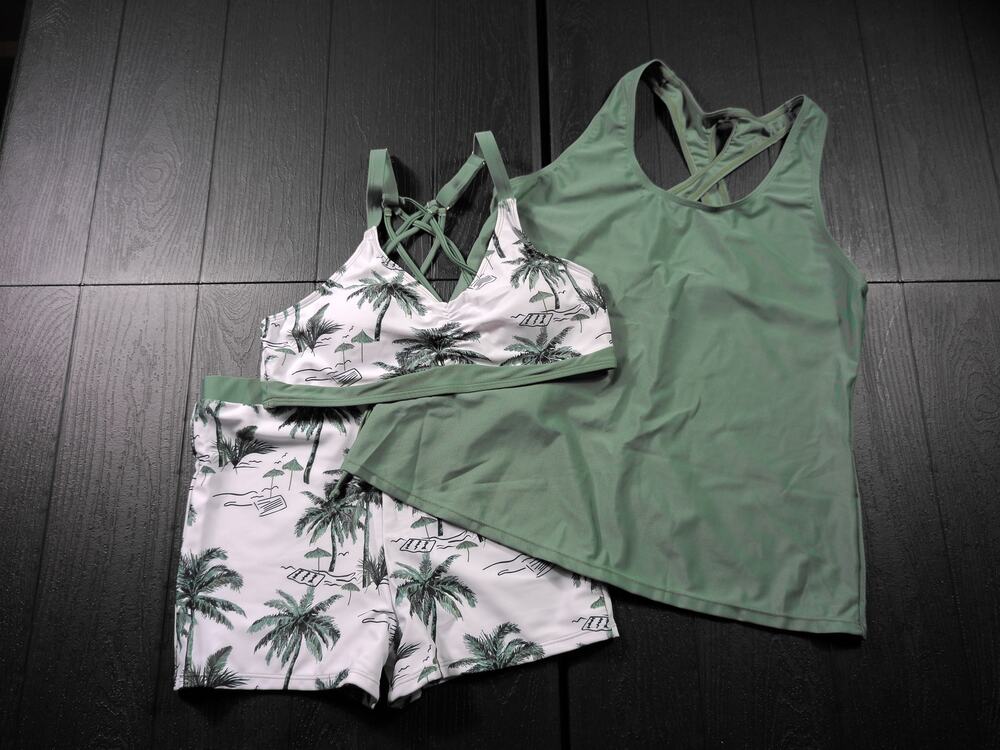 3 Piece Tankini Swimsuit Sz M NWOT